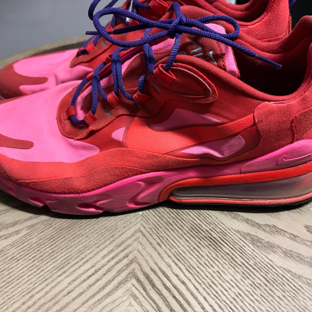 Nike Air Max 270 React Electronic Music 2019 AO4971-600 Men Size 12 Red/Pink - Picture 2 of 5